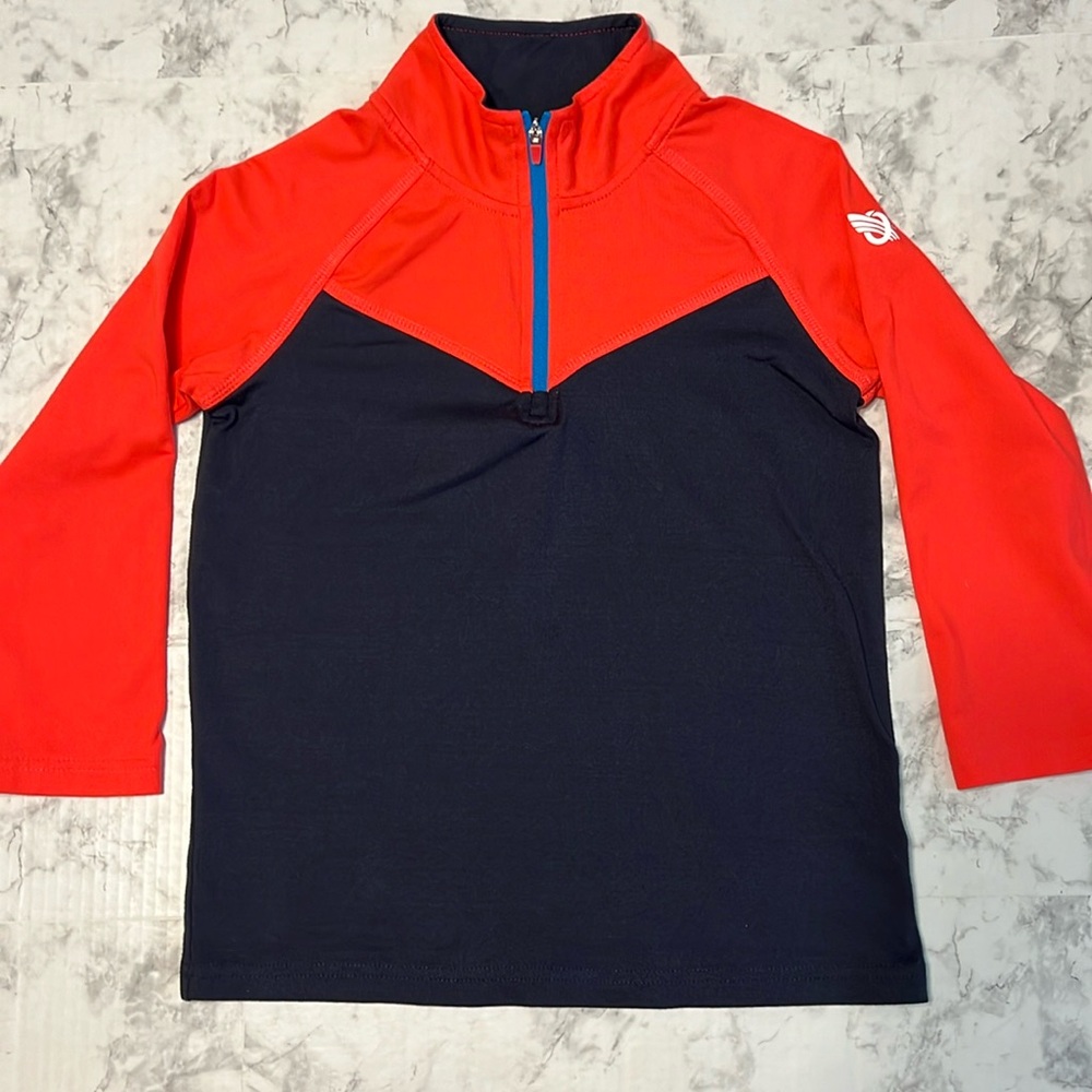 Boys Osh Kosh B’Gosh‎ Athletic Zip Up Size 6 Black/Red